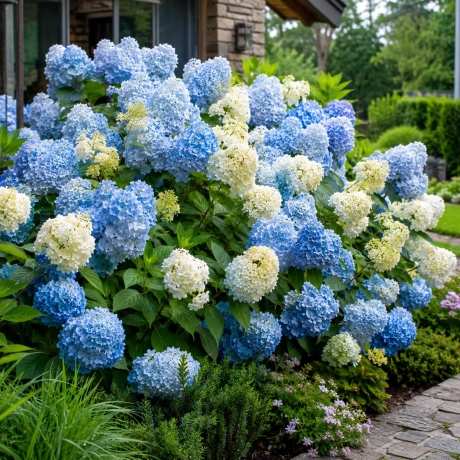 Hortensia Paniculata - Bicolor Azure Snowflake