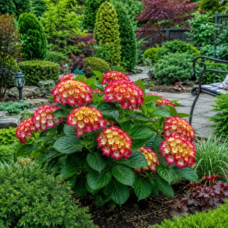 Hortensia Hydrangea Macrophylla - Sunset Ember