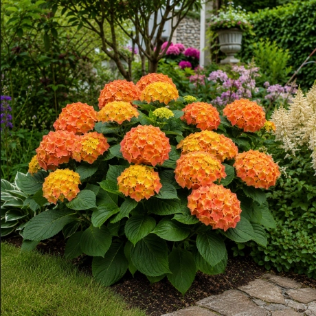 Hortensia Hydrangea Macrophylla Bicolor  - Sunset Galaxy