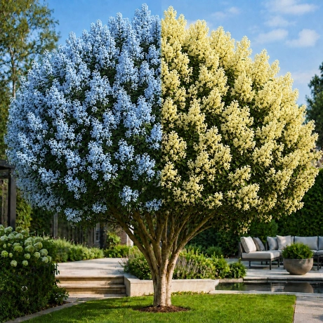 Lagerstroemia Indica - Liliacul Indian Bicolor Albastru cu Galben la Ghiveci