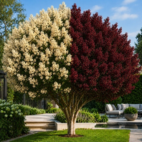 Lagerstroemia Indica - Liliacul Indian Bicolor Bungurdy cu Galben la Ghiveci