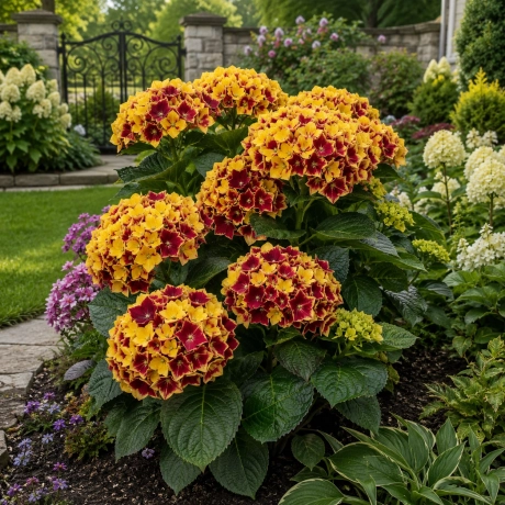 Hortensia Hydrangea Macrophylla Bicolor  - Royal Amber