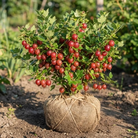 Arbust Fructifer - Agris Rosu Tufa - Cu Radacina Impachetata