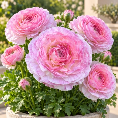 Ranunculus Picotee Pink