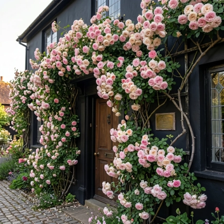 Trandafir urcator Eden Rose -  la Ghiveci