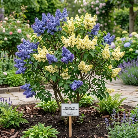 Liliac Bicolor - Albastru cu Galben