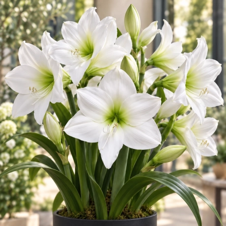 Bulbi de Amaryllis - Hippeastrum White Queen