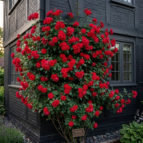 Trandafir urcator Red -  la Ghiveci