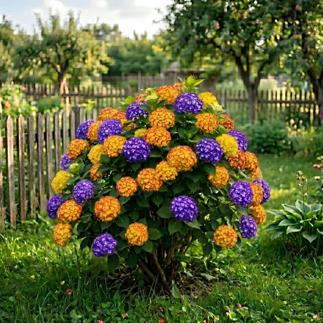 Hortensia Hydrangea Macrophylla Bicolor - Electric Amber