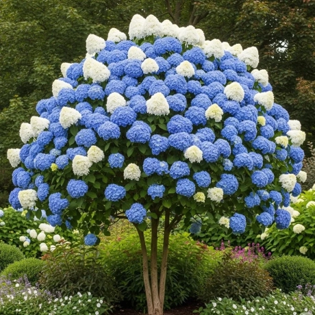 Hortensie Copacel – Alabstru Intens cu Alb
