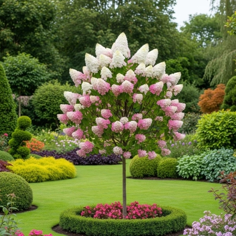 Hortensie Copacel – Roz cu Alb