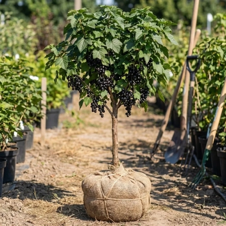 Arbust fructifer - Coacaz Negru Tip Pom Anul 3 cu Radacina Impachetata