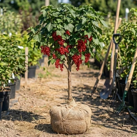 Arbust fructifer - Coacaz Rosu Tip Pom Anul 3 cu Radacina Impachetata