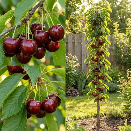 Pom Fructifer - Cires columnar Bigarreau Burlat - Anul 5 cu Radacina Nuda