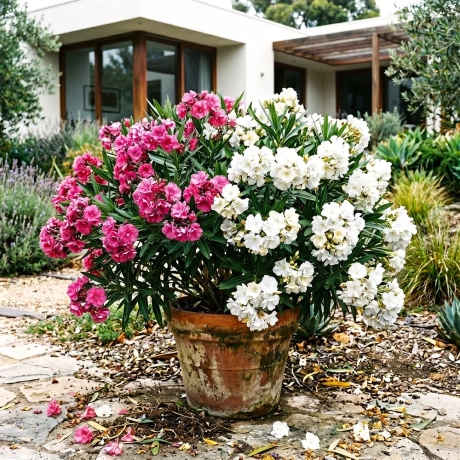 Leandru Tufa Bicolor - Roz Si Alb