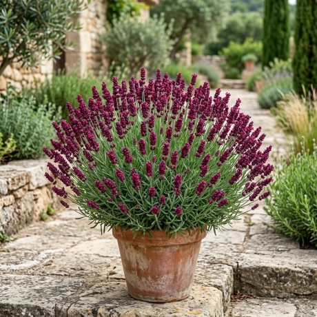 Lavanda Tufa Bordo - La Ghiveci