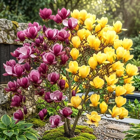 Magnolia Altoita Black Tulip – Yellow River – Ghiveci