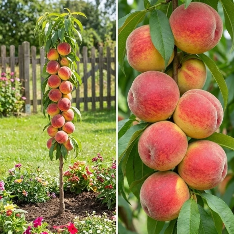 Pom Fructifer - Piersic Columnar Aida - Anul 5 cu Radacina Nuda