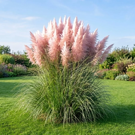 Iarbă de Pampas Cortaderia Selloana Pink la Ghiveci