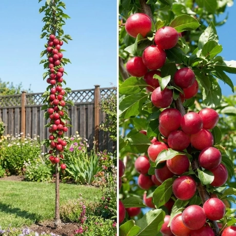 Pom Fructifer - Cais columnar Ruby Sun - Anul 5 cu Radacina Nuda