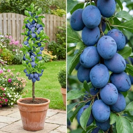Pom Fructifer - Prun Columnar Sweet Blue la Ghiveci