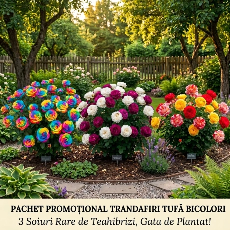 Pachet Trio Trandafiri Tufa - Lichidare Stoc