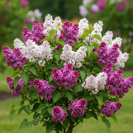 Liliac Bicolor - Roz cu Alb