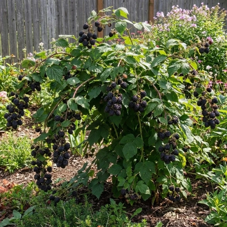 Arbusti Fructiferi - Zmeur Negru Tufa - Cu Radacina Impachetata